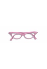 Forum Novelties Inc. Pink 50's Rhinestone Glasses