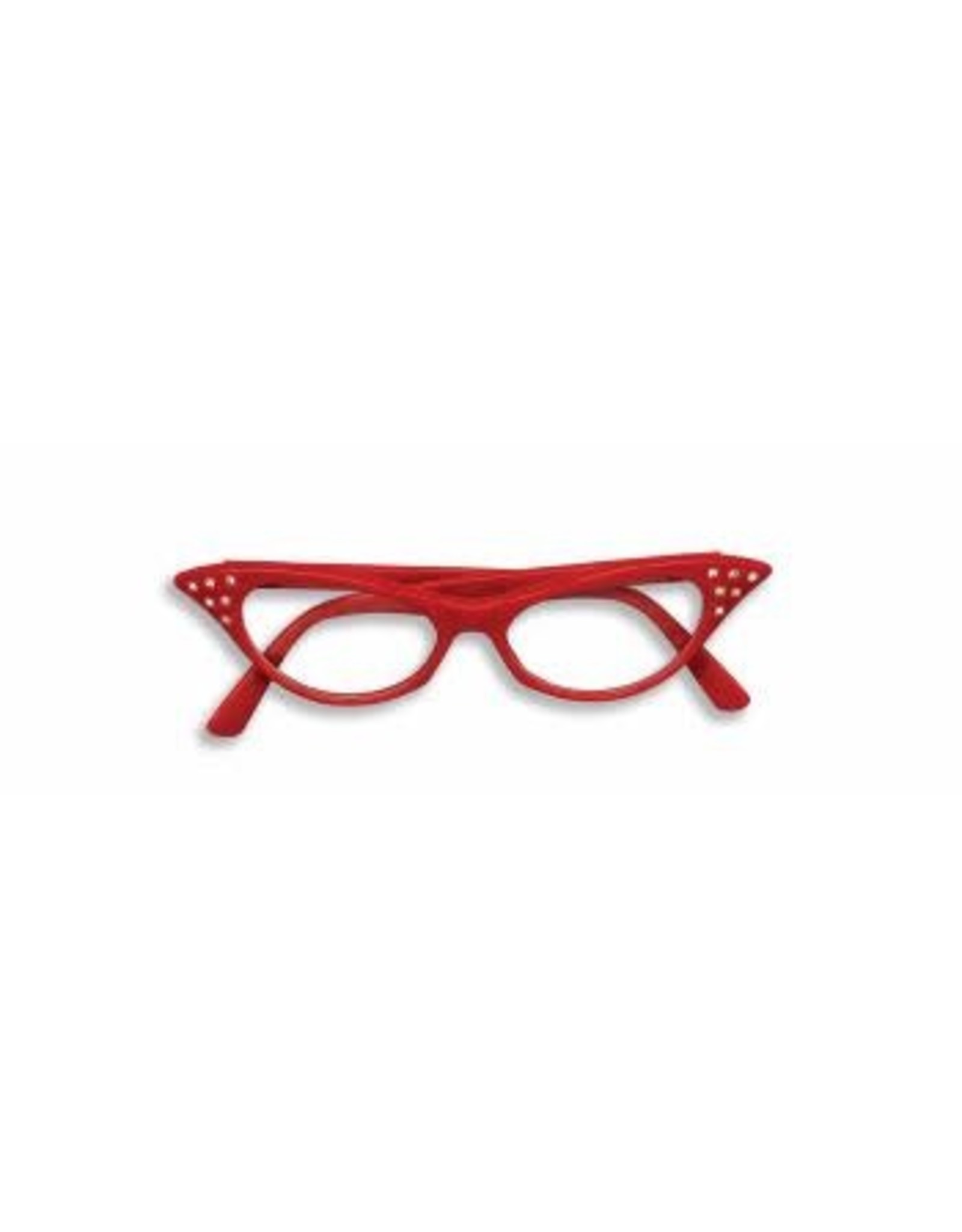 Forum Novelties Inc. Red 50's Rhinestone Glasses
