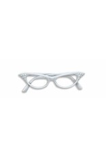 Forum Novelties Inc. White 50's Rhinestone Glasses