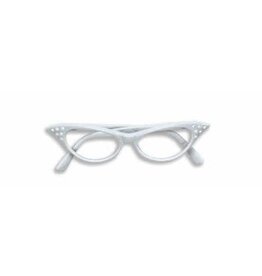 Forum Novelties Inc. White Rhinestone Glasses