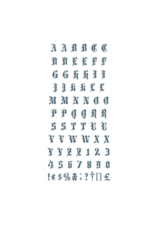 Tinsley Transfers Temporary Tattoos - Old English Alphabet Tinsley Transfers Temporary Tattoos - Old English Alphabet