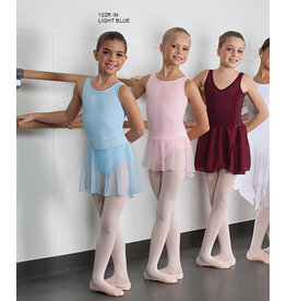 Body Wrappers Pull-On Children's Dance Skirt - Light Blue