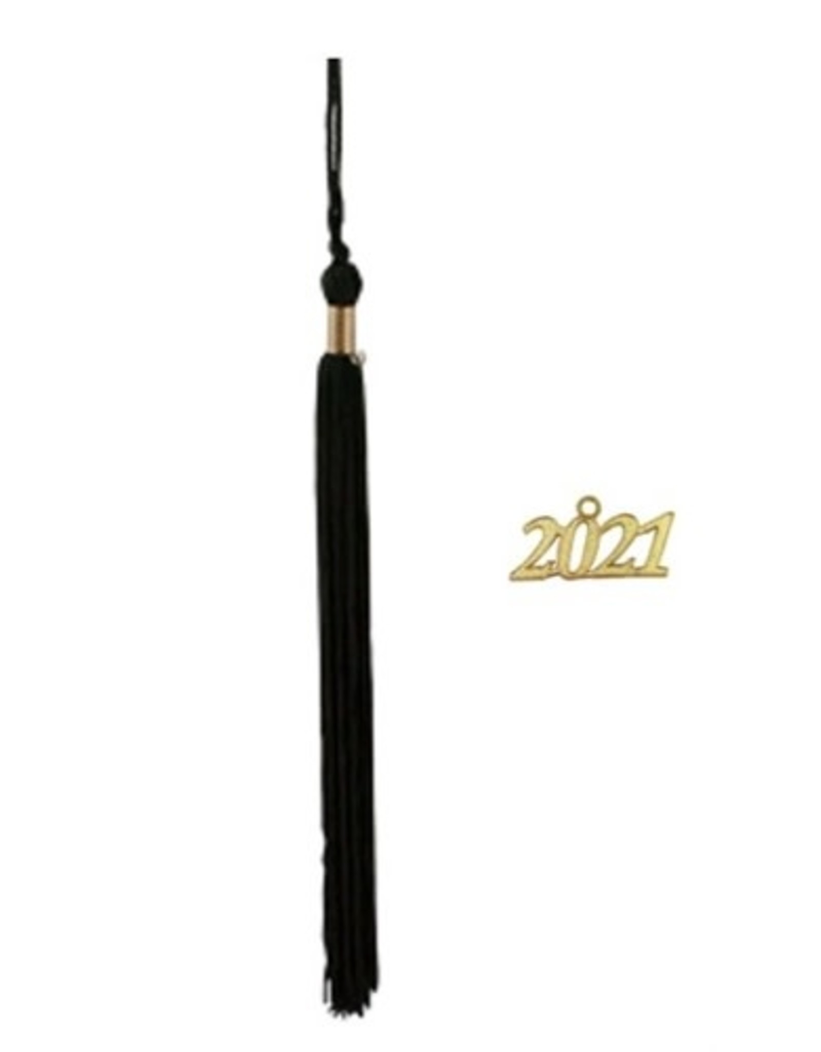 Canadian Caps and Gowns Black Graduation Cap with 2021 Tassle