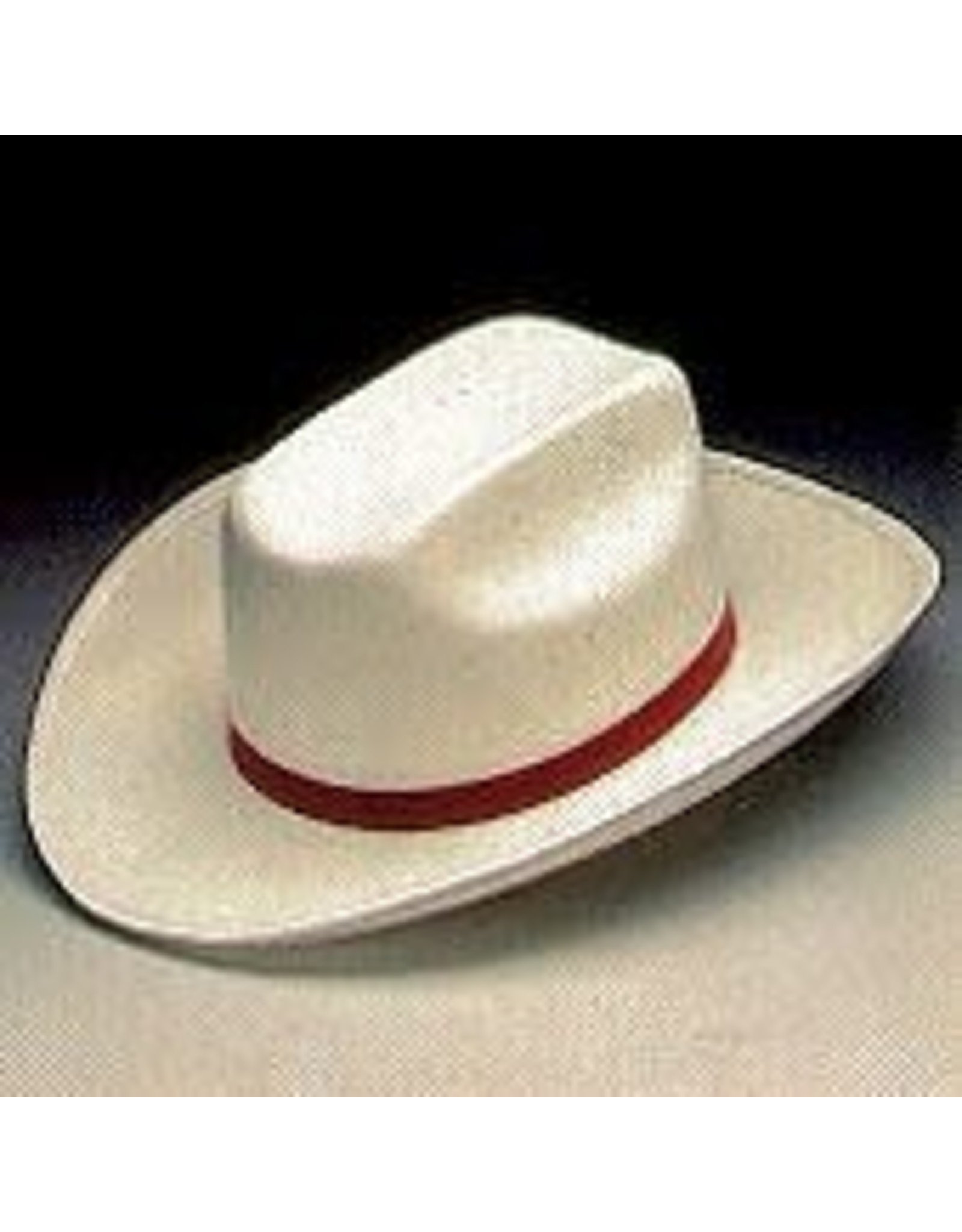 red and white cowboy hat