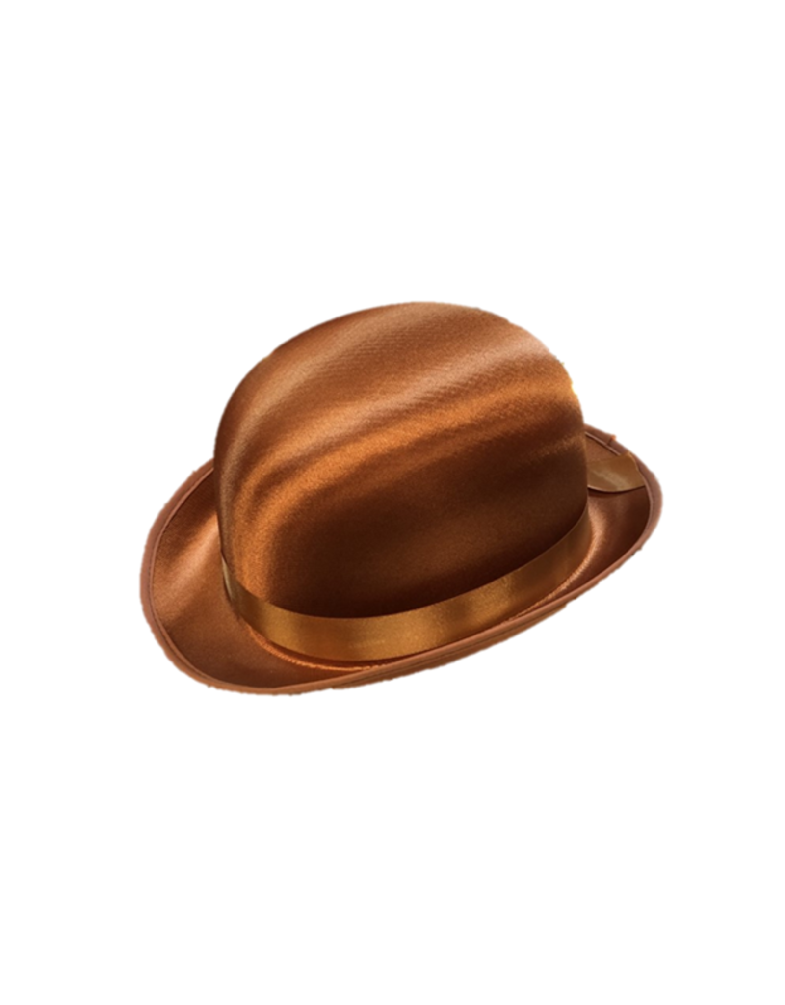 HM Smallwares Brown Satin Derby Hat