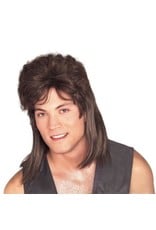 Rubies Costume Mullet Brown Wig