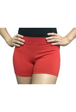 Body Wrappers Boy-Cut Scarlet Shorts