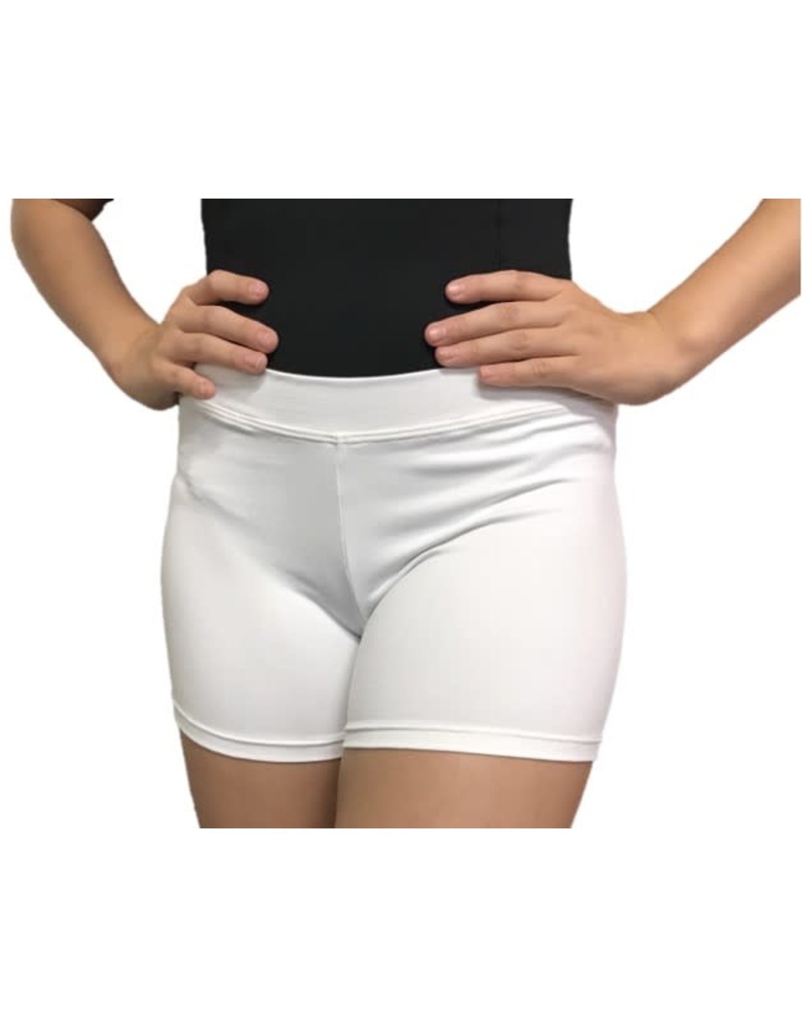 Body Wrappers Boy-Cut White Shorts