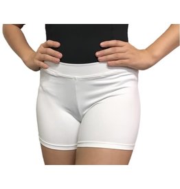 Body Wrappers Boy-Cut White Shorts