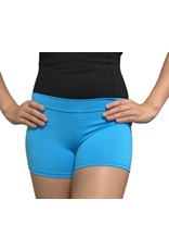 Body Wrappers Boy-Cut Turquoise Shorts