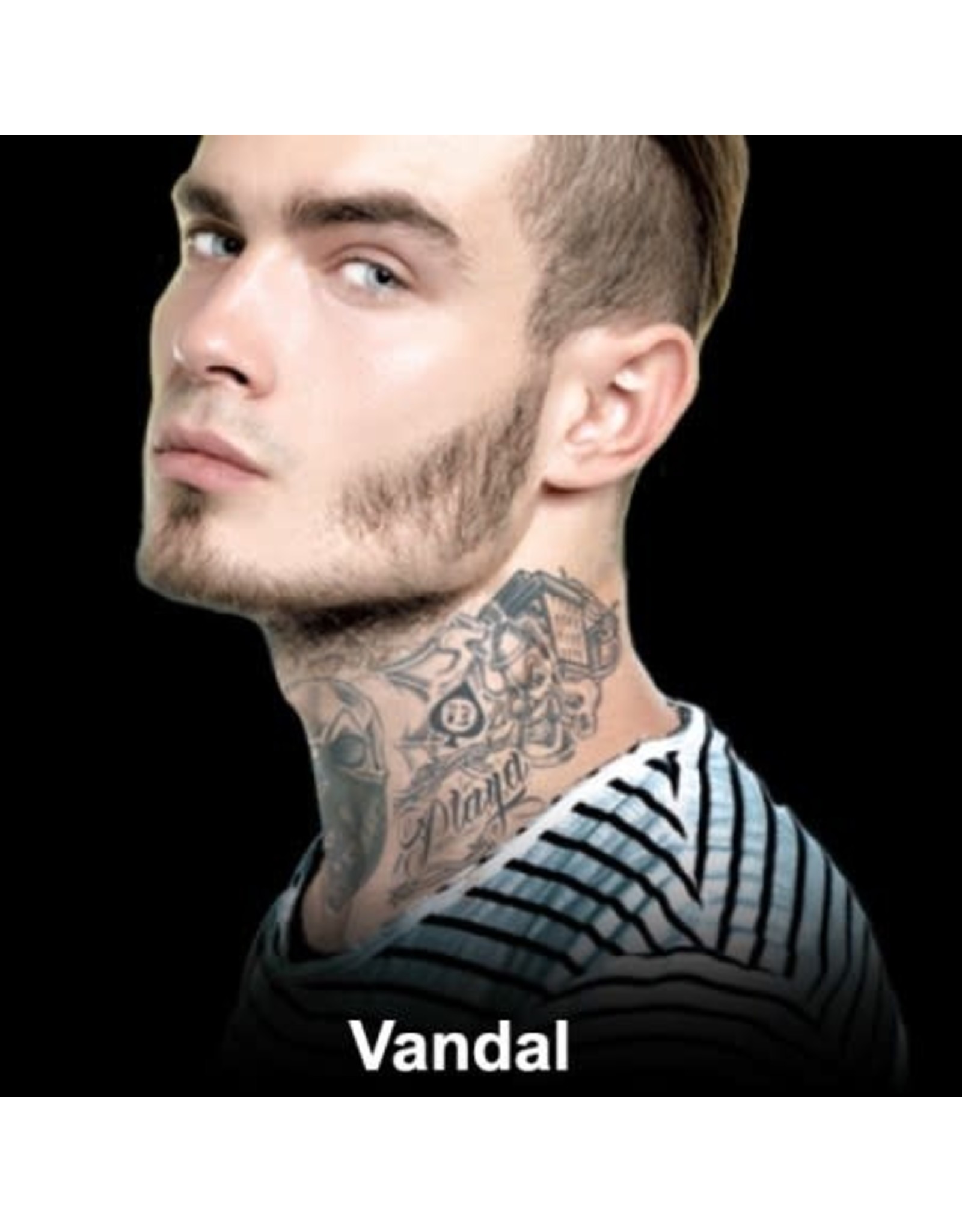 Tinsley Transfers Neck Tattoo - Vandal