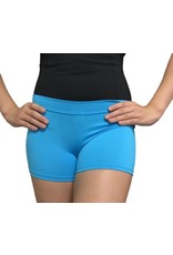 Body Wrappers Boy-Cut Turquoise Shorts