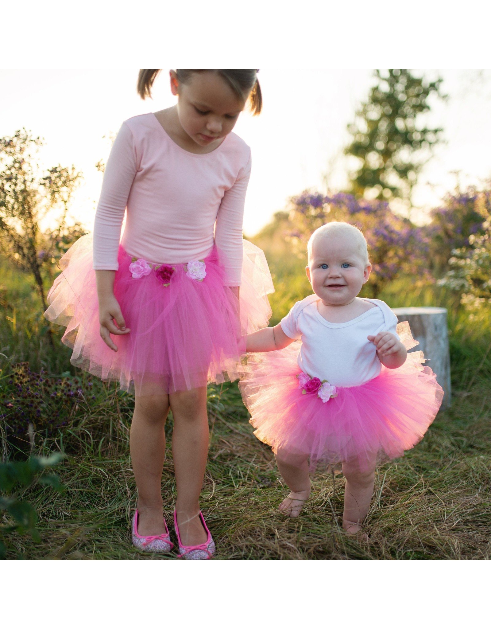 Great Pretenders Children's Rose Tutu - Dark Pink