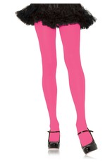 Leg Avenue Nylon Tights - Neon Pink