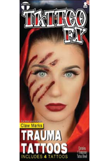 Tinsley Transfers Trauma Tattoo - Claw Mark