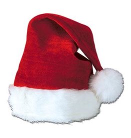 Beistle Velvet Santa Hat
