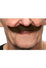 European Moustaches Moustache 12.5cm x 2.5cm Dark Brown