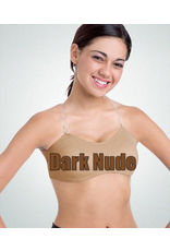 Body Wrappers Scoop Neck Dance Bra - Dark Nude