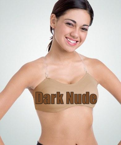 Scoop Neck Dance Bra - Dark Nude