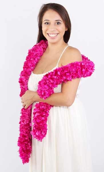 Faux Fur Hot Pink Boa