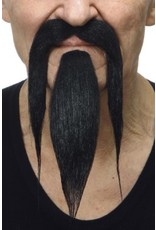 European Moustaches Chinese Black Beard Set