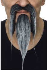 European Moustaches Chinese Black and Grey Beard Set