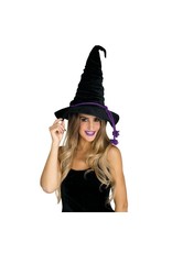 Fun World Velour Witch Black Hat