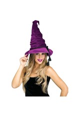 Fun World Velour Witch Purple  Hat