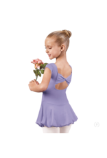 Eurotard Bow Back Cap Sleeve Dance Dress - Lilac