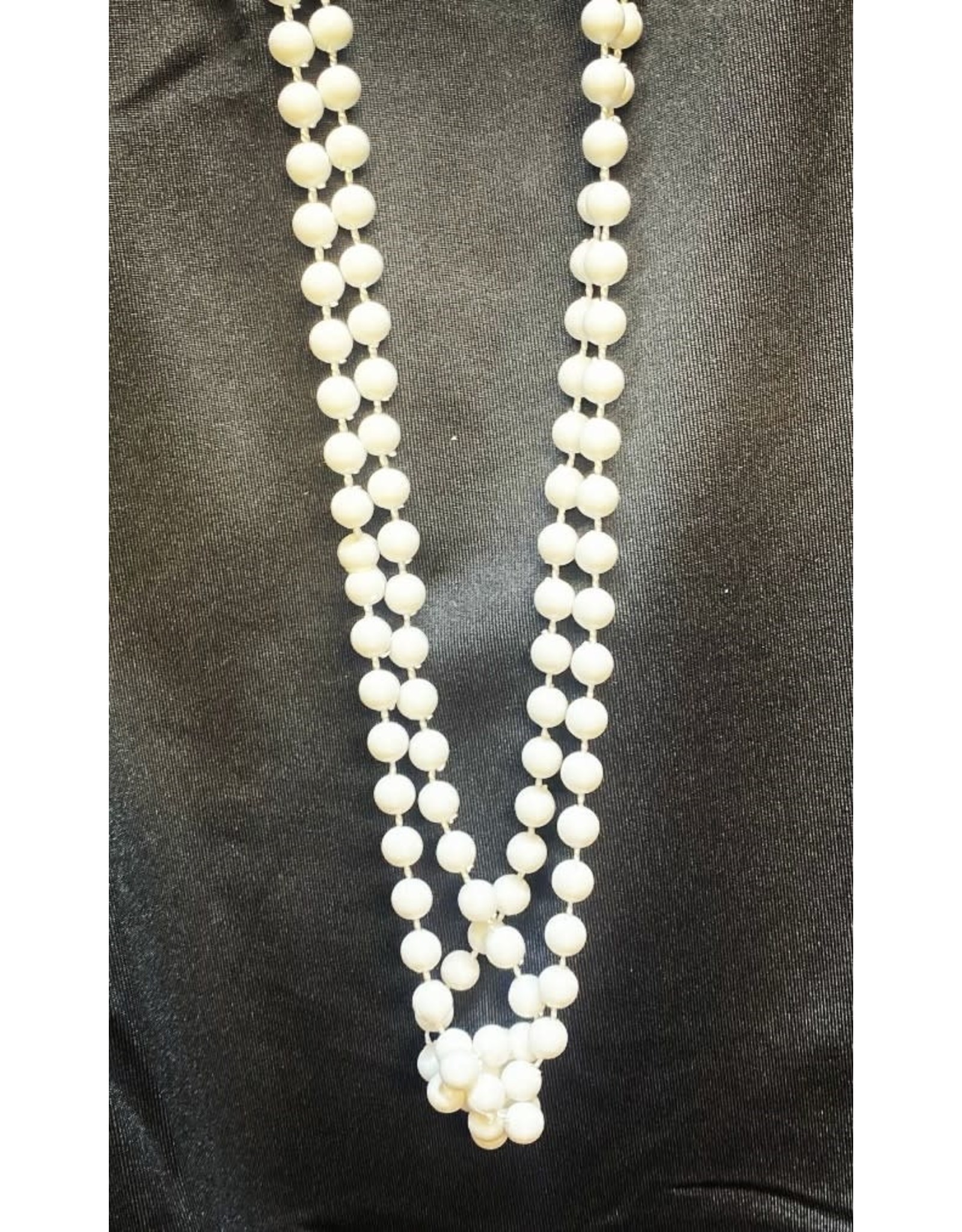 White Knotted Pearl Necklace - Karries Kostumes & Dance Supplies