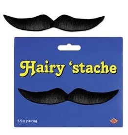 Beistle Hairy Stache Black