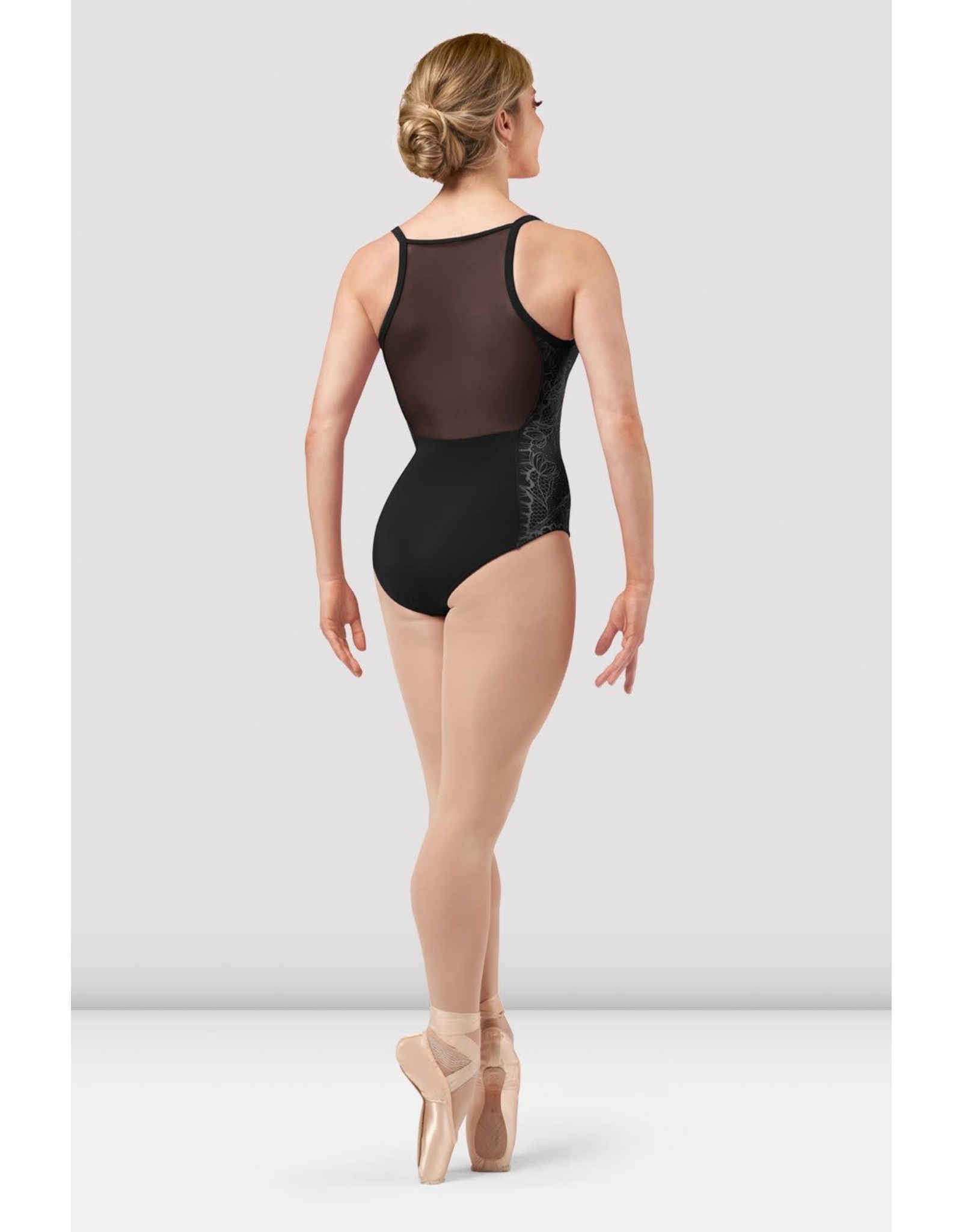 Bloch Lace Mesh Back Cami Black Leotard