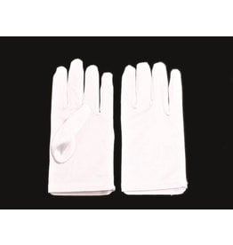 fH2 Children's White Short Satin Gloves
