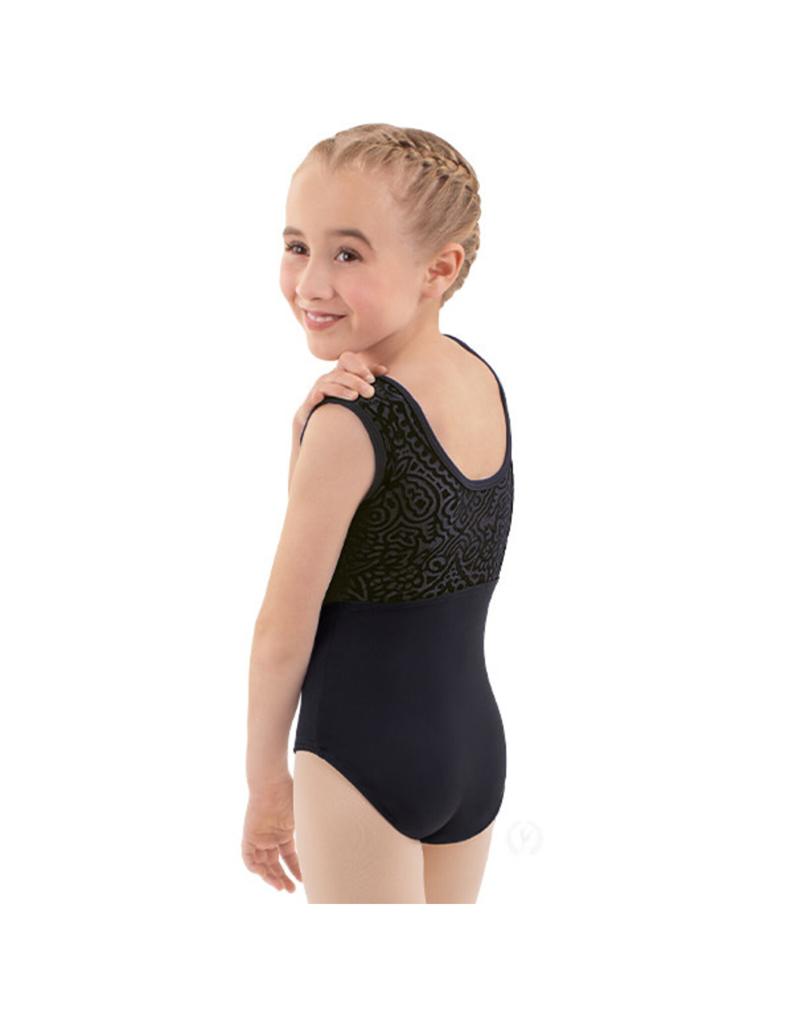 Eurotard Girl's Velvet Couture Full Back Tank Leotard