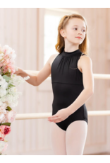 Body Wrappers Black High Neck Leotard