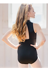 Body Wrappers Black High Neck Leotard