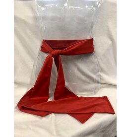 Karries Kostumes Cotton Waist Sash  Red