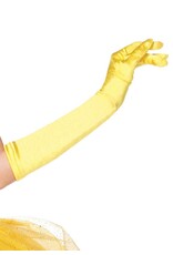 Leg Avenue Extra Long Satin Gloves Yellow