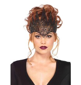 Leg Avenue Die Cut Royal Crown - Black