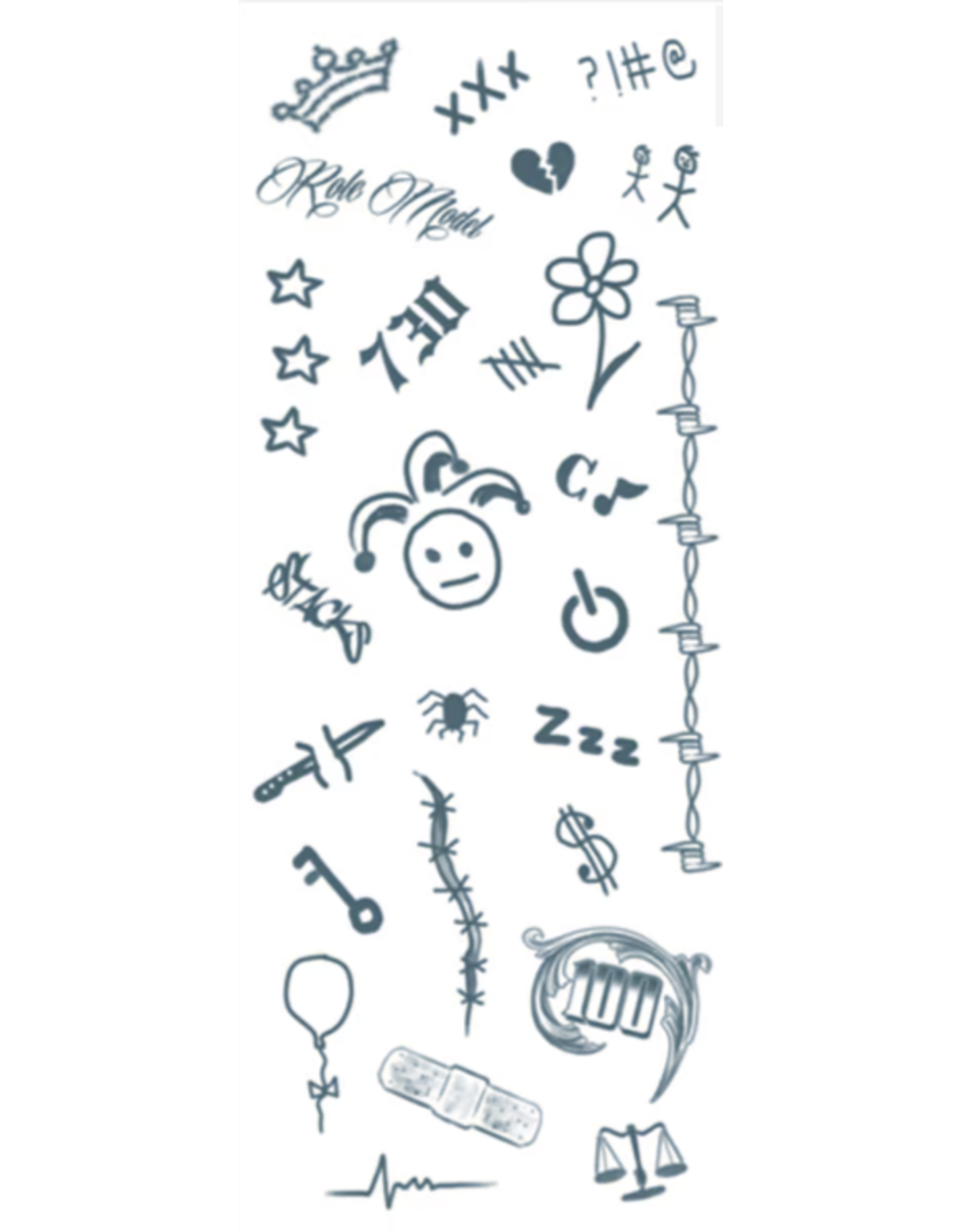 Tinsley Transfers Temporary Tattoos - Pop Star