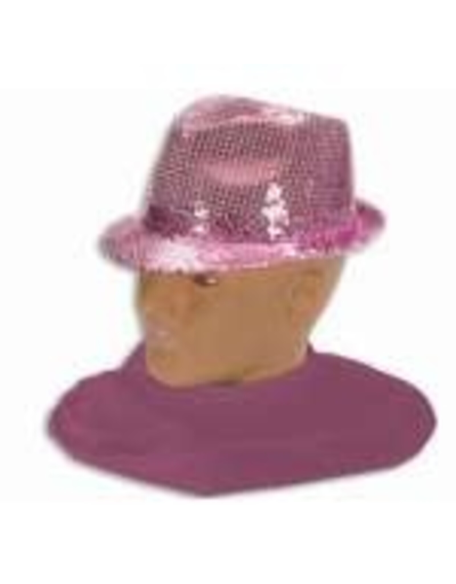 Forum Novelties Inc. Sequin Fedora Pink *