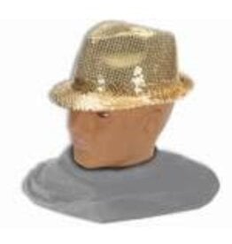 Forum Novelties Inc. Sequin Fedora Gold