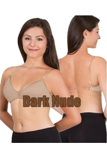 Body Wrappers V-Neck Dance Bra - Dark Nude