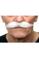 European Moustaches White Moustache 19cm X 3cm