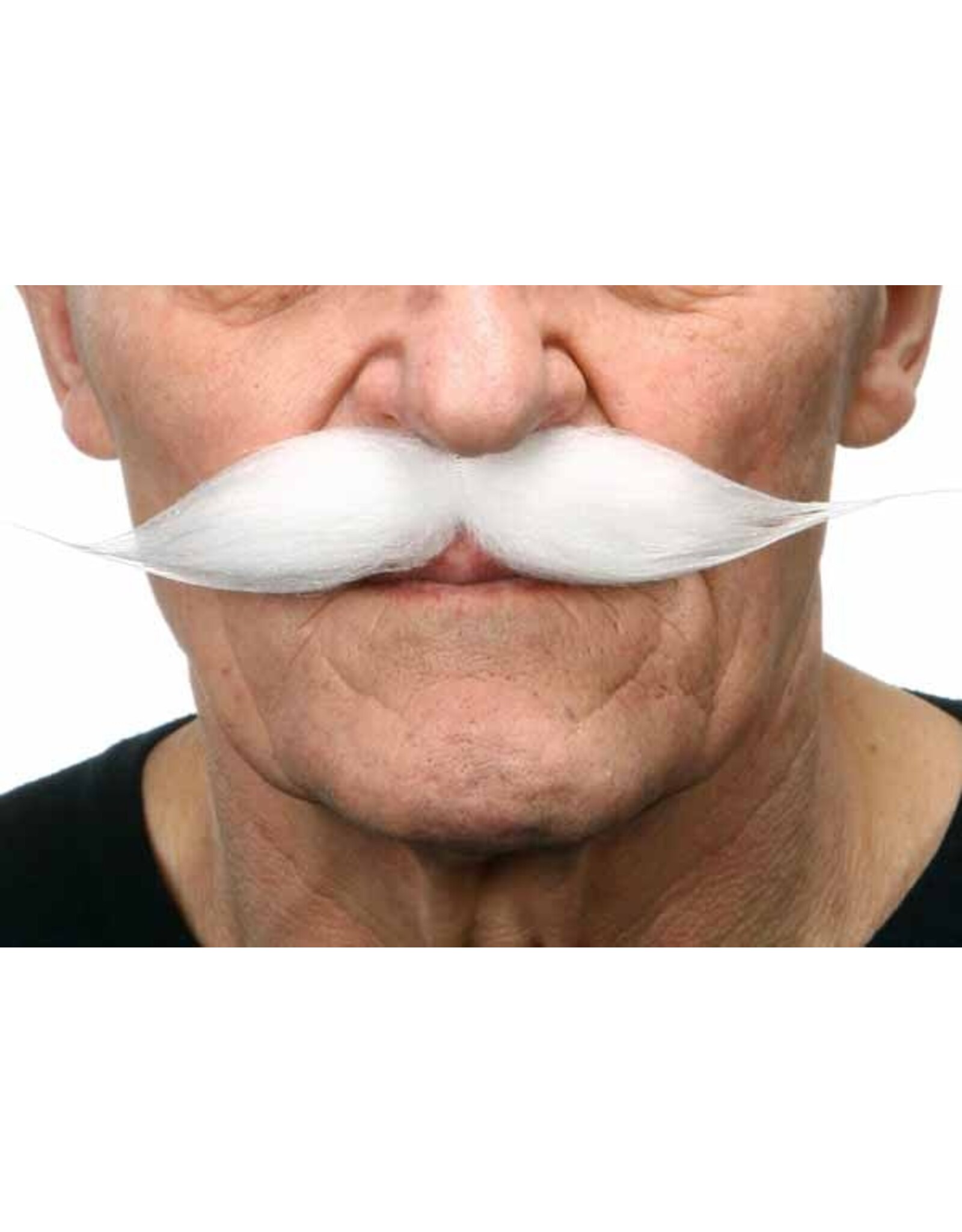 European Moustaches Moustache White 19cm X 3cm