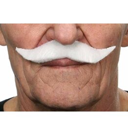European Moustaches White Moustache 12.5cm X 2.5cm