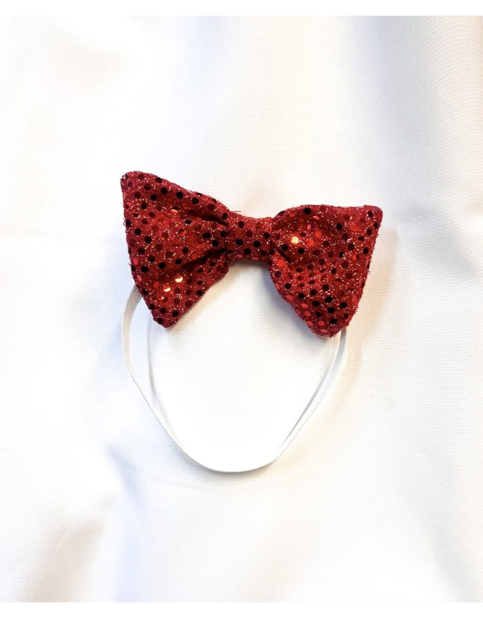 Karries Kostumes Bow Tie with Red Sparkle