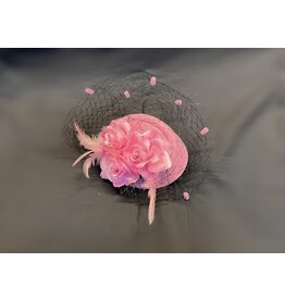 Karries Kostumes Fascinator Hat Pink