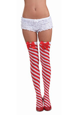 Rubies Costume Candy Cane Thigh High Stockings