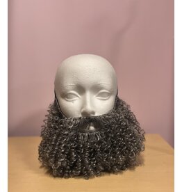 HM Smallwares Long Curly Beard Grey